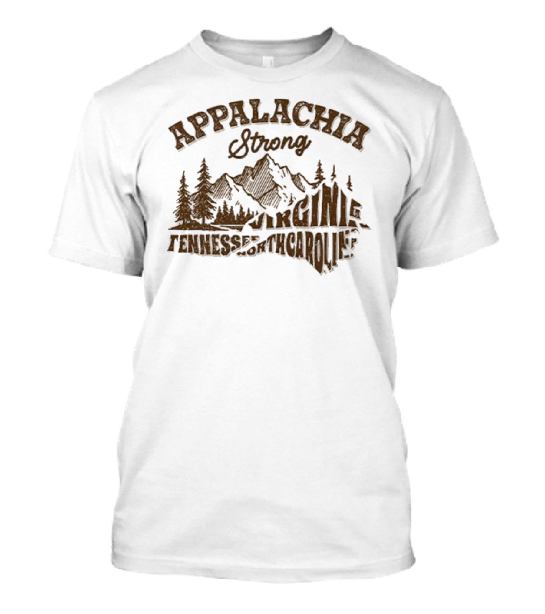 Appalachia Strong Mountains Virginia Tennessee North Carolina T-Shirt