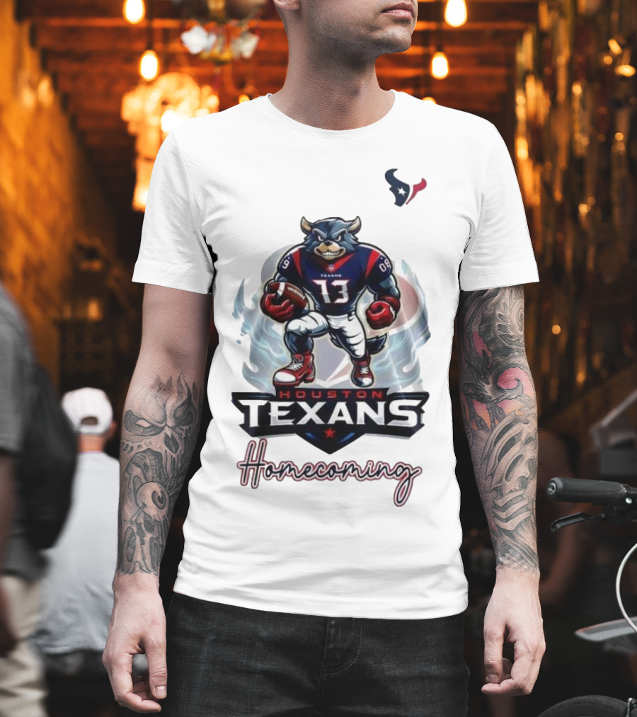 Houston Texans Mascot Homecoming Football Event T-Shirt