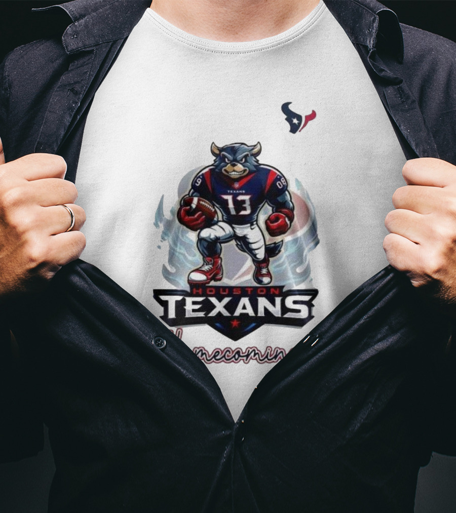 Houston Texans Mascot Homecoming Football Event T-Shirt
