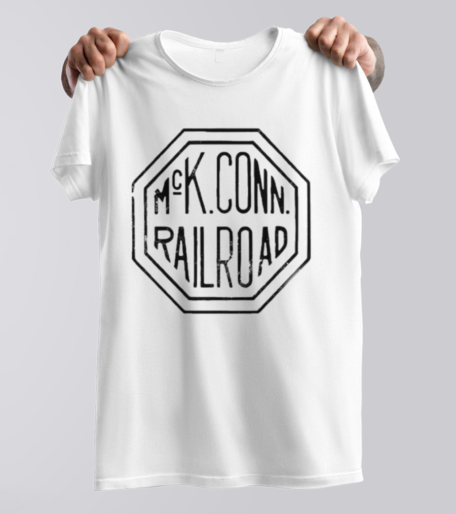 Mckeesport Conn Railroad Co Octagonal Badge T-Shirt