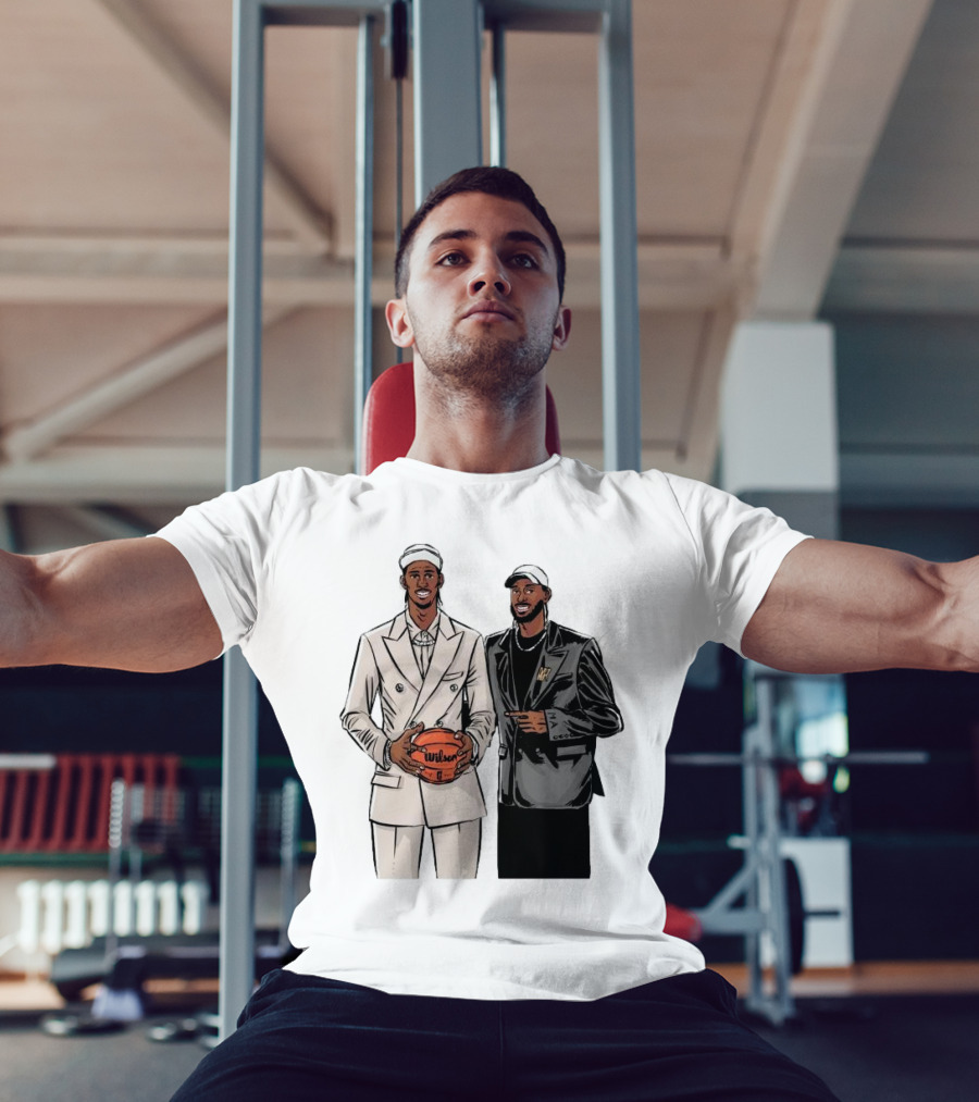 Alex And Olivier Sarr Brothers OKC Thunders Cartoon Wilson Basketball T-Shirt