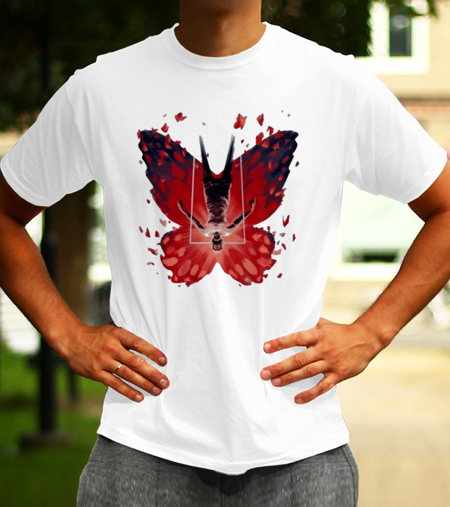 Silent Hill 2 Coicted Form Red Butterfly T-Shirt
