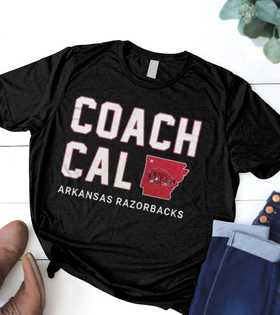Coach Cal Arkansas Razorbacks Basketball T-Shirt