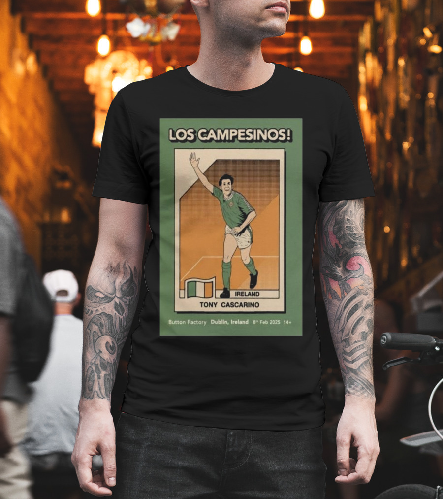 Los Campesinos Tony Cascarino Ireland The Button Factory Dublin Feb 8 2025 T-Shirt
