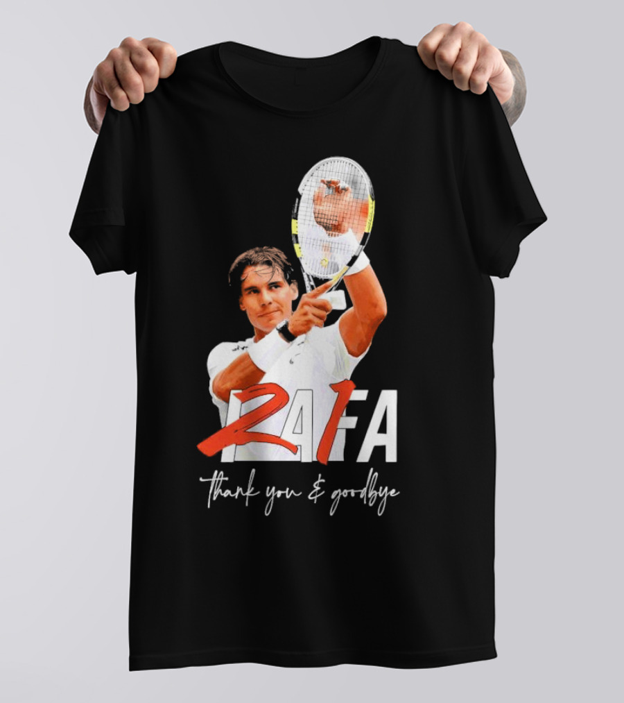 Rafa Nadal Thank You And Goodbye Tennis T-Shirt