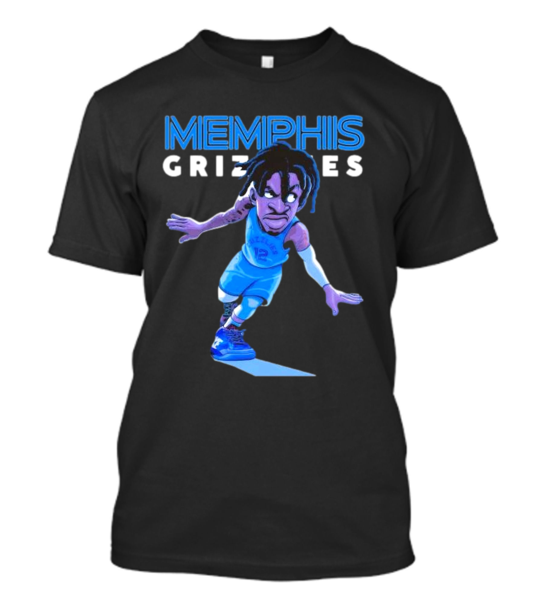 Memphis Grizzlies Ja Morant Cartoon Caricature T-Shirt