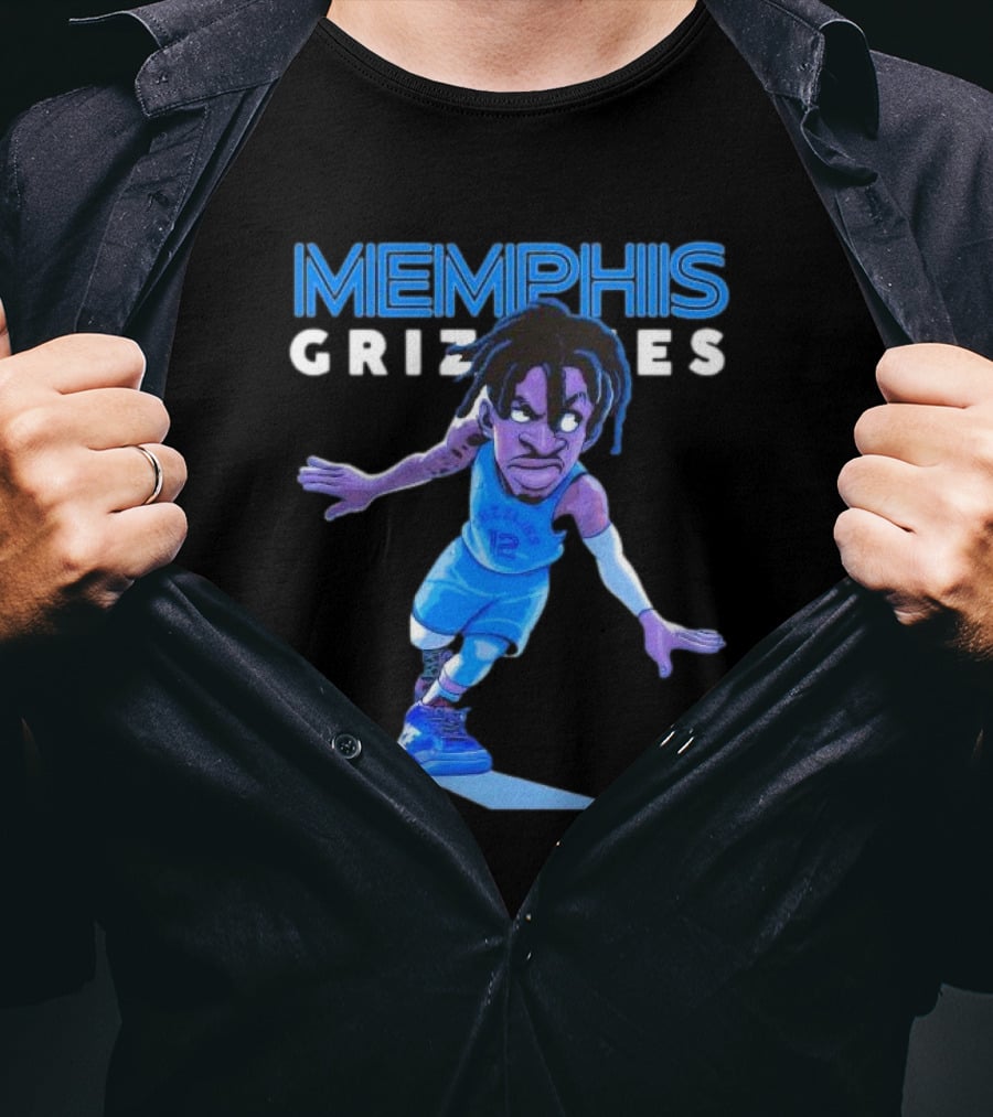 Memphis Grizzlies Ja Morant Cartoon Caricature T-Shirt