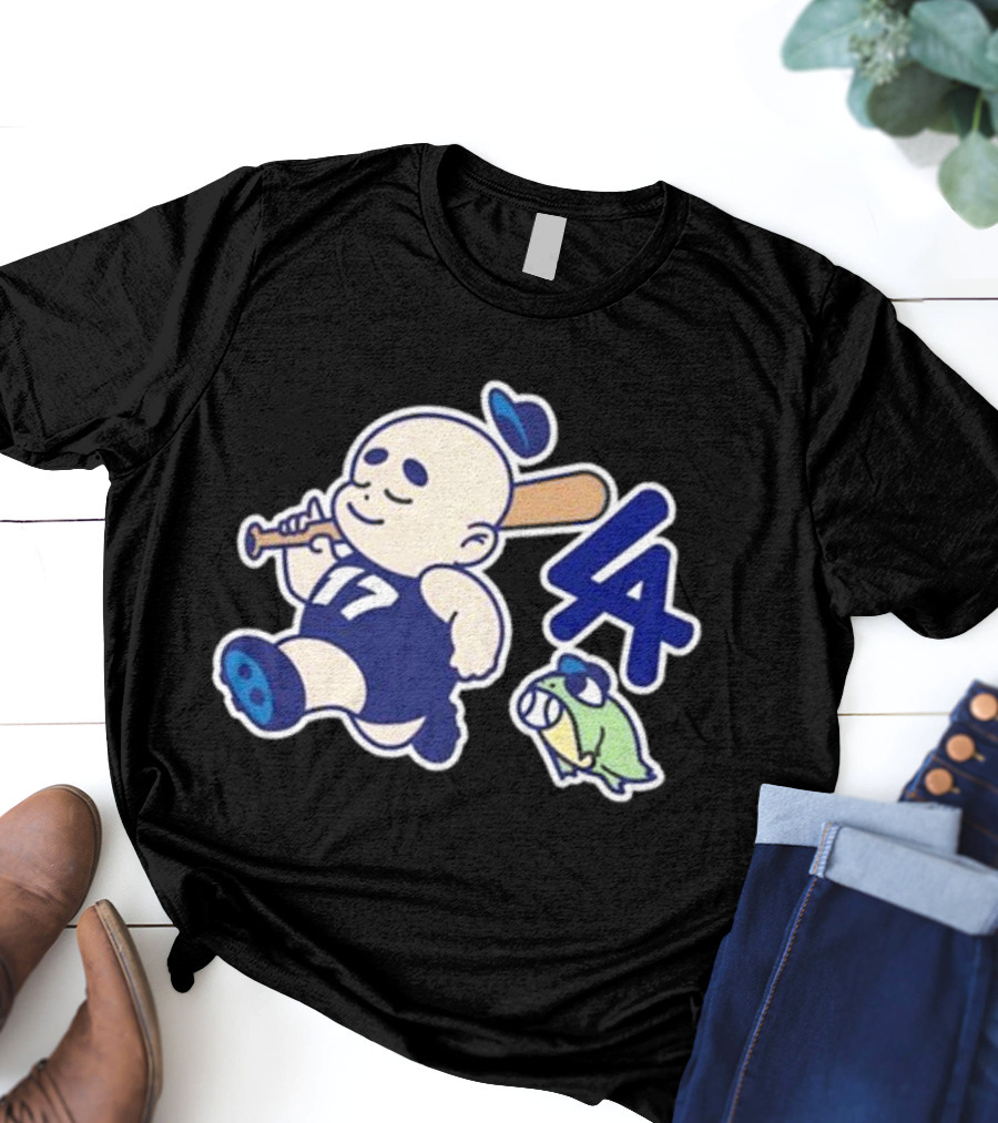 Chunky LA Baseball Baby 17 Fleece Strolling Bat Boy And Turtle T-Shirt