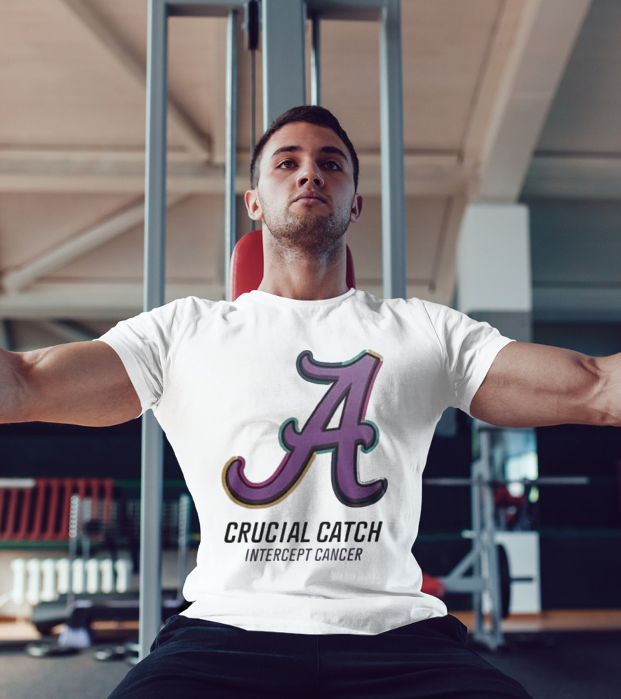 Alabama Crimson Tide Crucial Catch Intercept Cancer T-Shirt