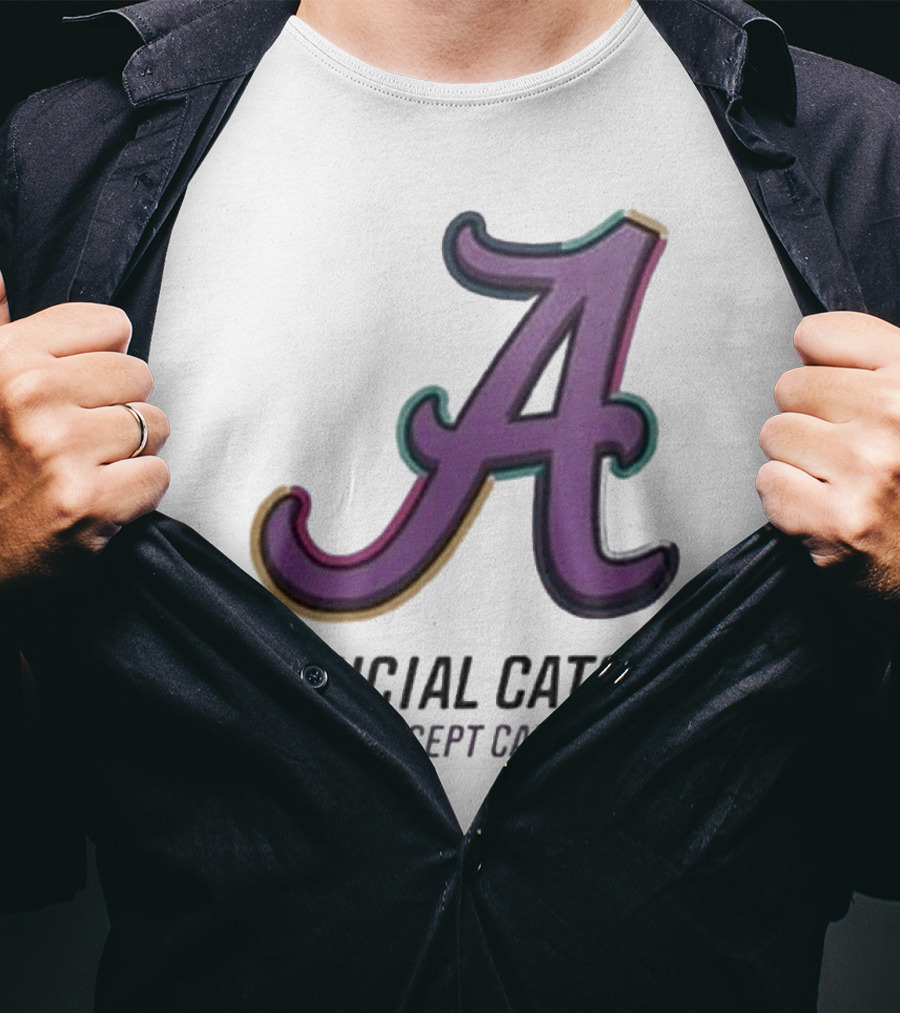 Alabama Crimson Tide Crucial Catch Intercept Cancer T-Shirt