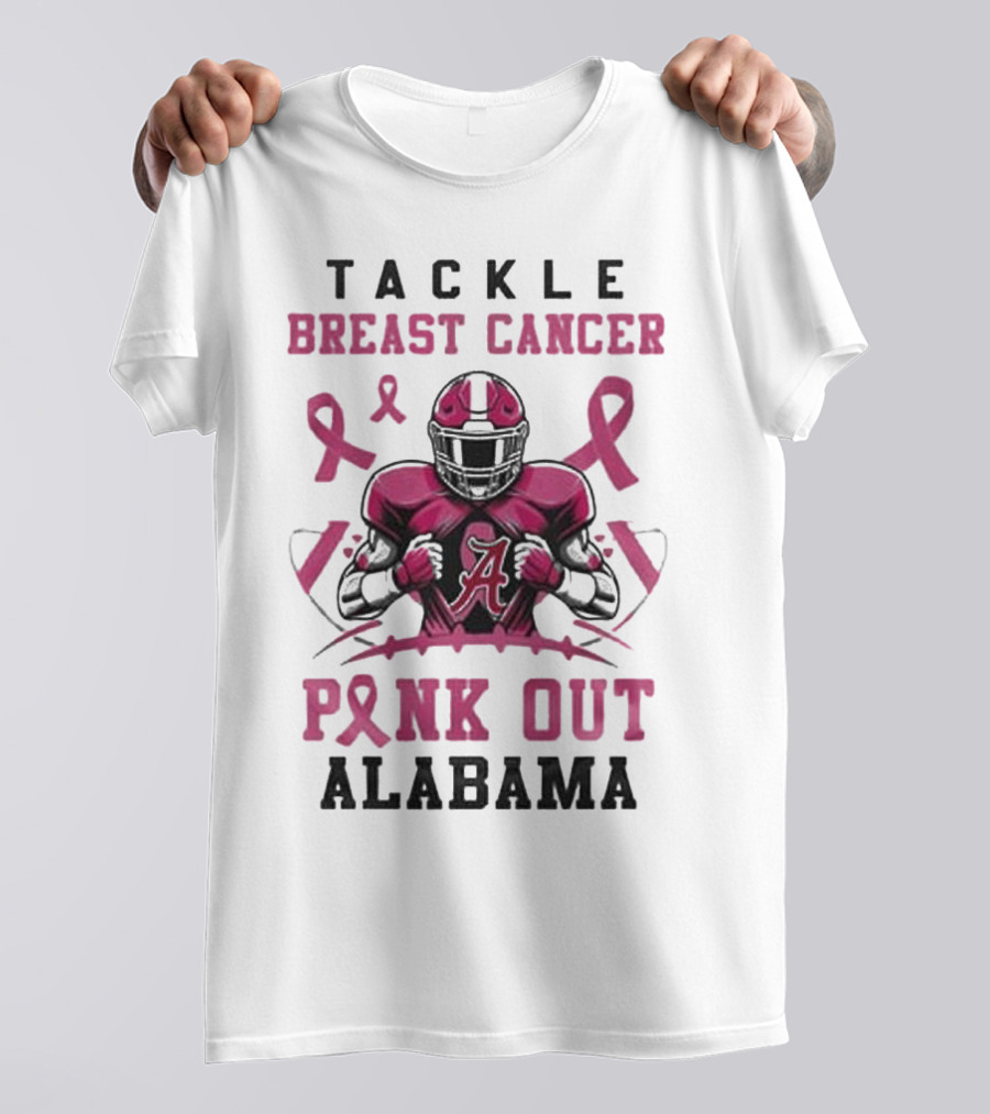 Alabama Tackle Breast Cancer Pink Out T-Shirt