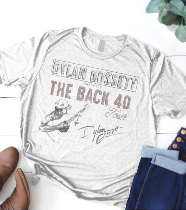 Dylan Gossett Presents The Back 40 Tour Signature Guitarist Sketch T-Shirt