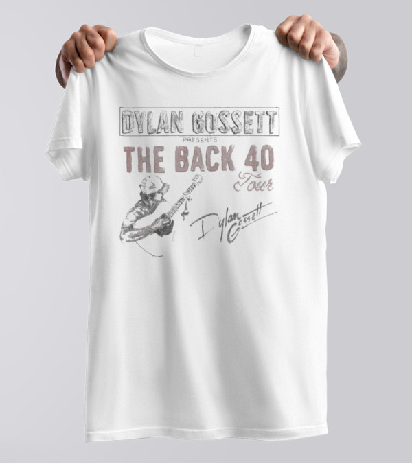 Dylan Gossett Presents The Back 40 Tour Signature Guitarist Sketch T-Shirt