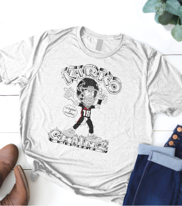 Kirko Chainz Kirk Cousins Atlanta Falcons I'm Swagging And I'm Surfing T-Shirt