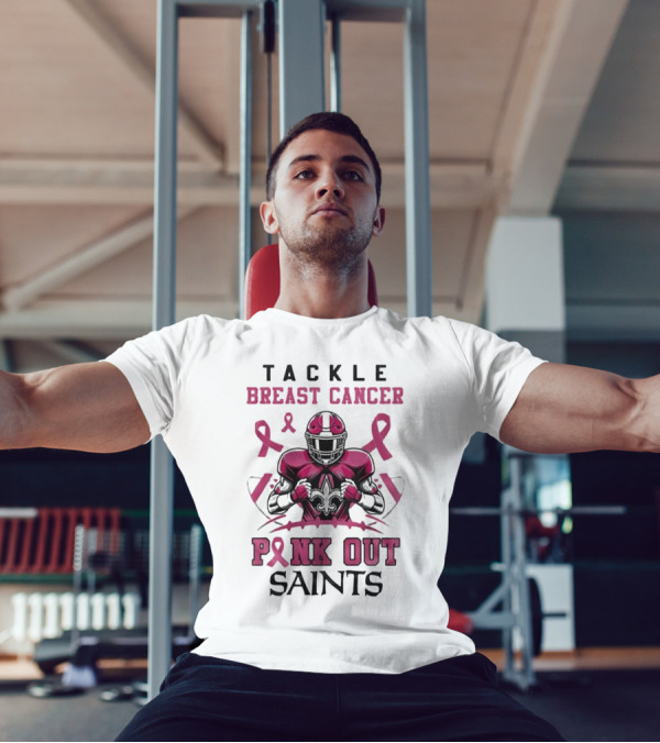 New Orleans Saints Tackle Breast Cancer Pink Out T-Shirt