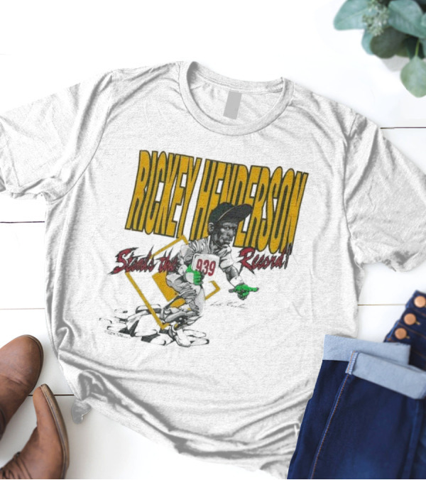 Rickey Henderson Steals The 939 Record T-Shirt