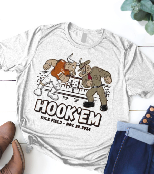 Texas Longhorns Hook 'Em Vs Texas A&M Mascot Kyle Field Nov. 30, T-Shirt