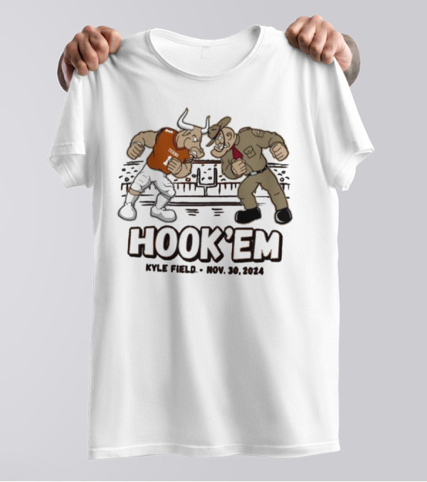 Texas Longhorns Hook 'Em Vs Texas A&M Mascot Kyle Field Nov. 30, T-Shirt