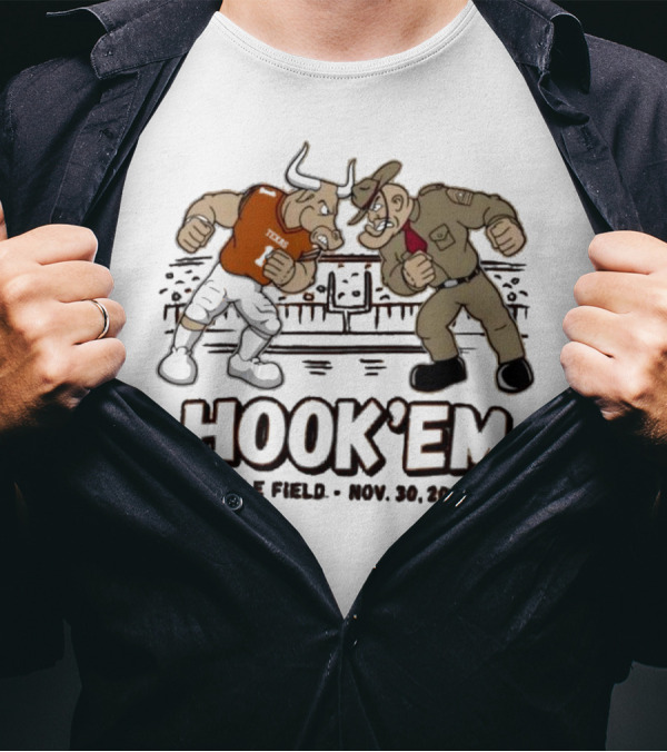 Texas Longhorns Hook 'Em Vs Texas A&M Mascot Kyle Field Nov. 30, T-Shirt