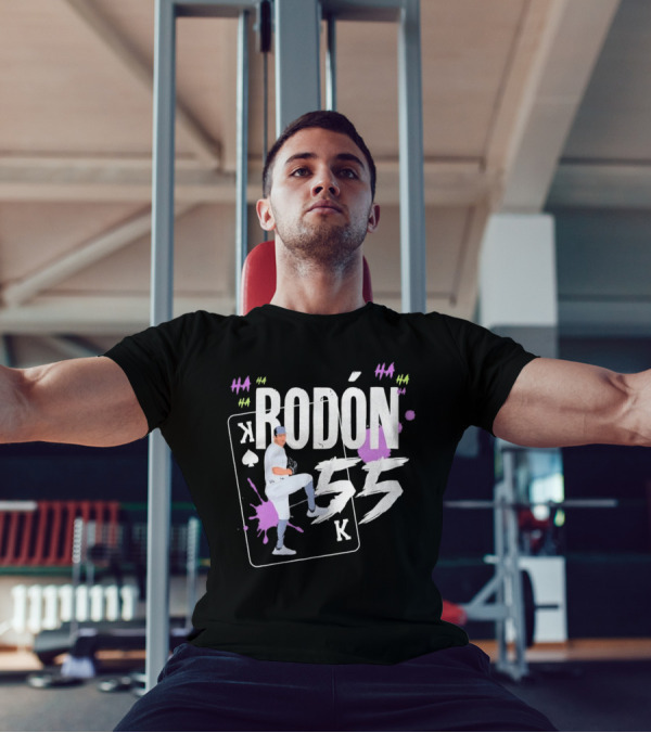 Rodón 55 K New York Yankees Playing Card Comic T-Shirt