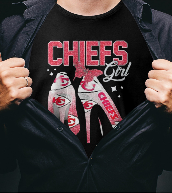 CHIEFS Girl Kansas City High Heels T-Shirt