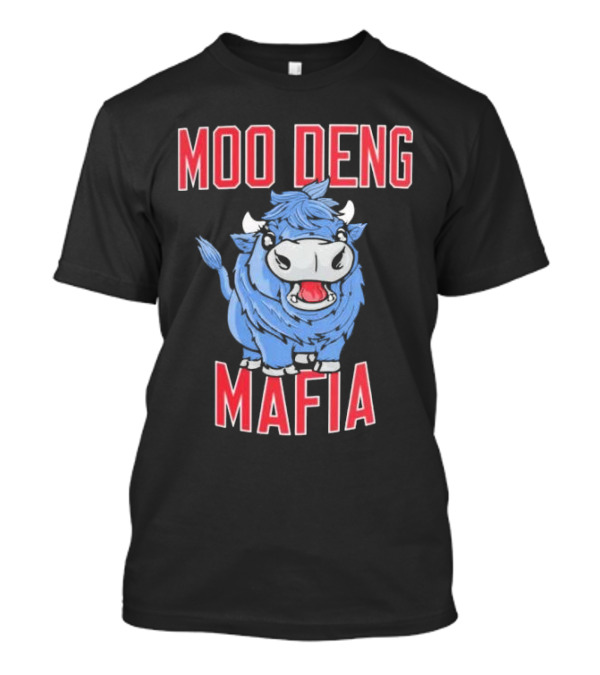 Moo Deng Mafia Buffalo Bills Blue Cartoon Buffalo T-Shirt
