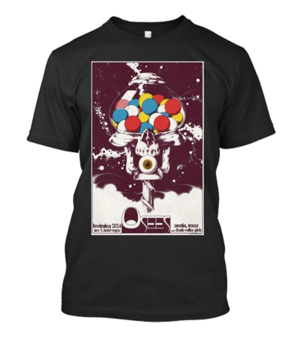 Osees Levitation 2024 At Hotel Vegas Austin November 1 Featuring Seizure NVsE Psychic Grave T-Shirt