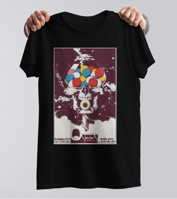 Osees Levitation 2024 At Hotel Vegas Austin November 1 Featuring Seizure NVsE Psychic Grave T-Shirt