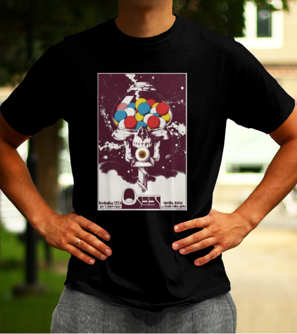 Osees Levitation 2024 At Hotel Vegas Austin November 1 Featuring Seizure NVsE Psychic Grave T-Shirt