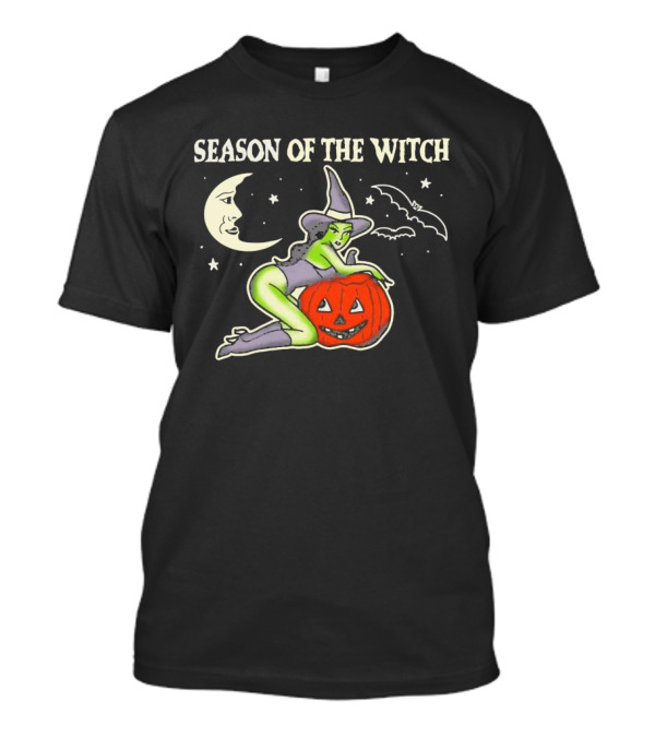 SEASON OF THE WITCH HALLOWEEN MOON BAT PUMPKIN T-Shirt