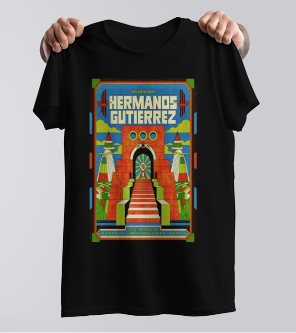 Hermanos Gutierrez October 19 2024 Gundlach Bundschu Winery Sonoma CA Andy Cabic T-Shirt