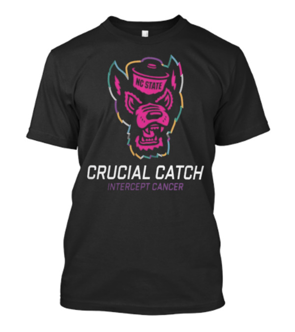 NC State Wolfpack Crucial Catch Intercept Cancer 2024 NCAA T-Shirt