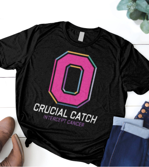 Ohio State Buckeyes 2024 Crucial Catch Intercept Cancer T-Shirt