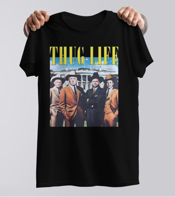 Thug Life Trump JD Vance Elon Musk Robert F. Kennedy Jr Friends T-Shirt