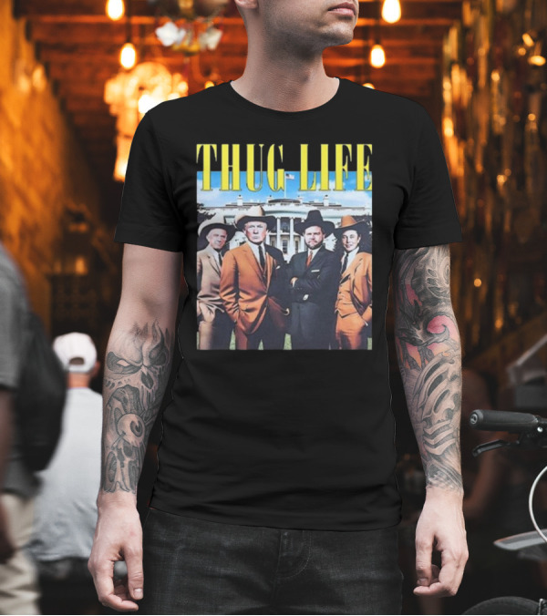 Thug Life Trump JD Vance Elon Musk Robert F. Kennedy Jr Friends T-Shirt