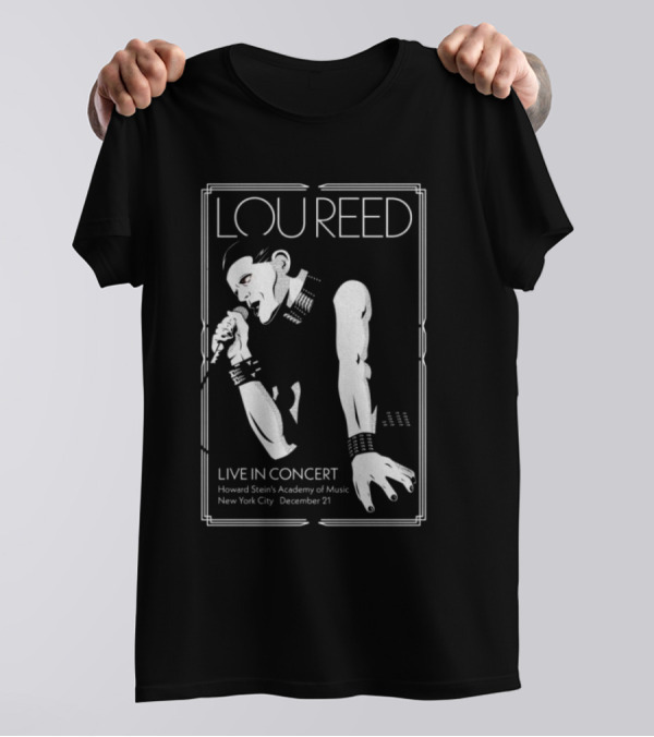 Lou Reed Live In Concert December 21 Howard Stein's Academy Of Music New York City T-Shirt