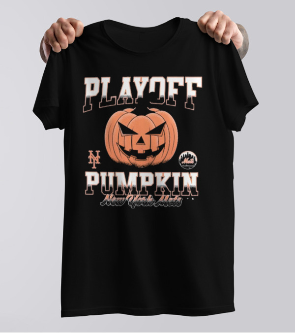 New York Mets Playoff Pumpkin 2024 MLB Postseason T-Shirt
