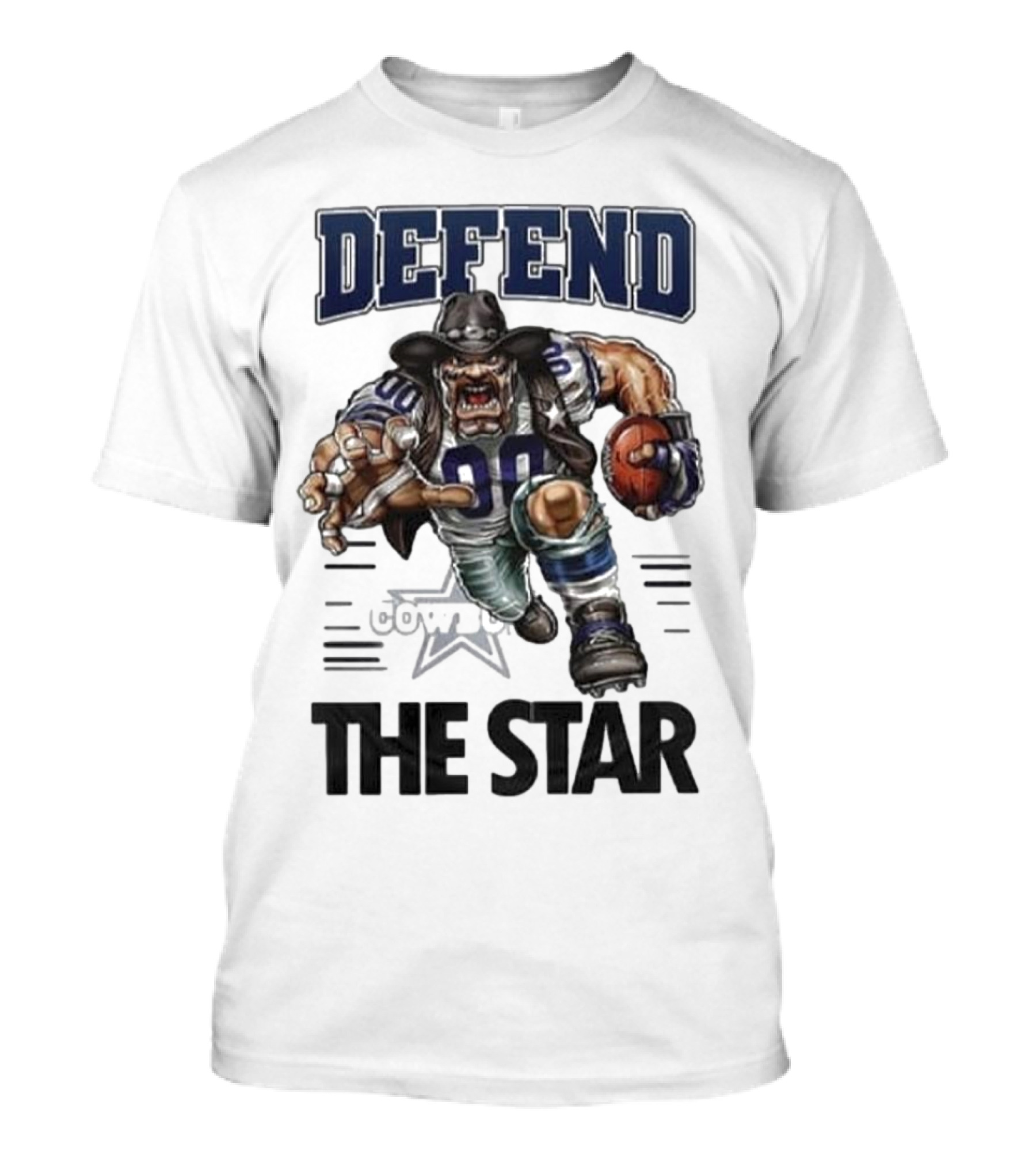 Dallas Cowboys Defend The Star Football Warrior T-Shirt