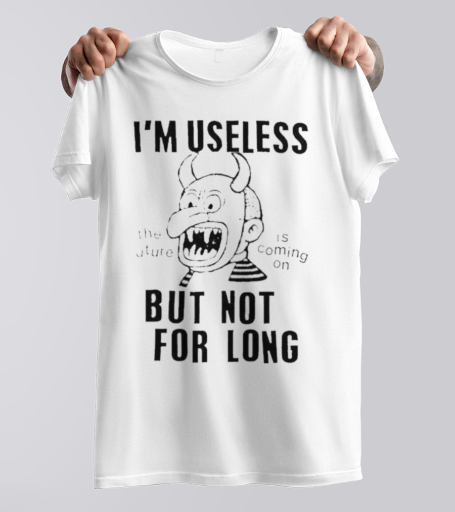 Gorillaz Lowlvl I’m Useless But Not For Long The Future Is Coming On Demon Face T-Shirt