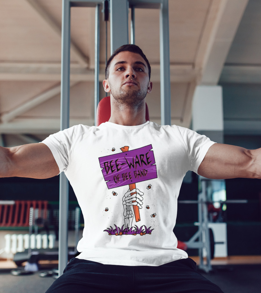 BEE-WARE Of BEE Band Honey Revenge Spooky Sign T-Shirt