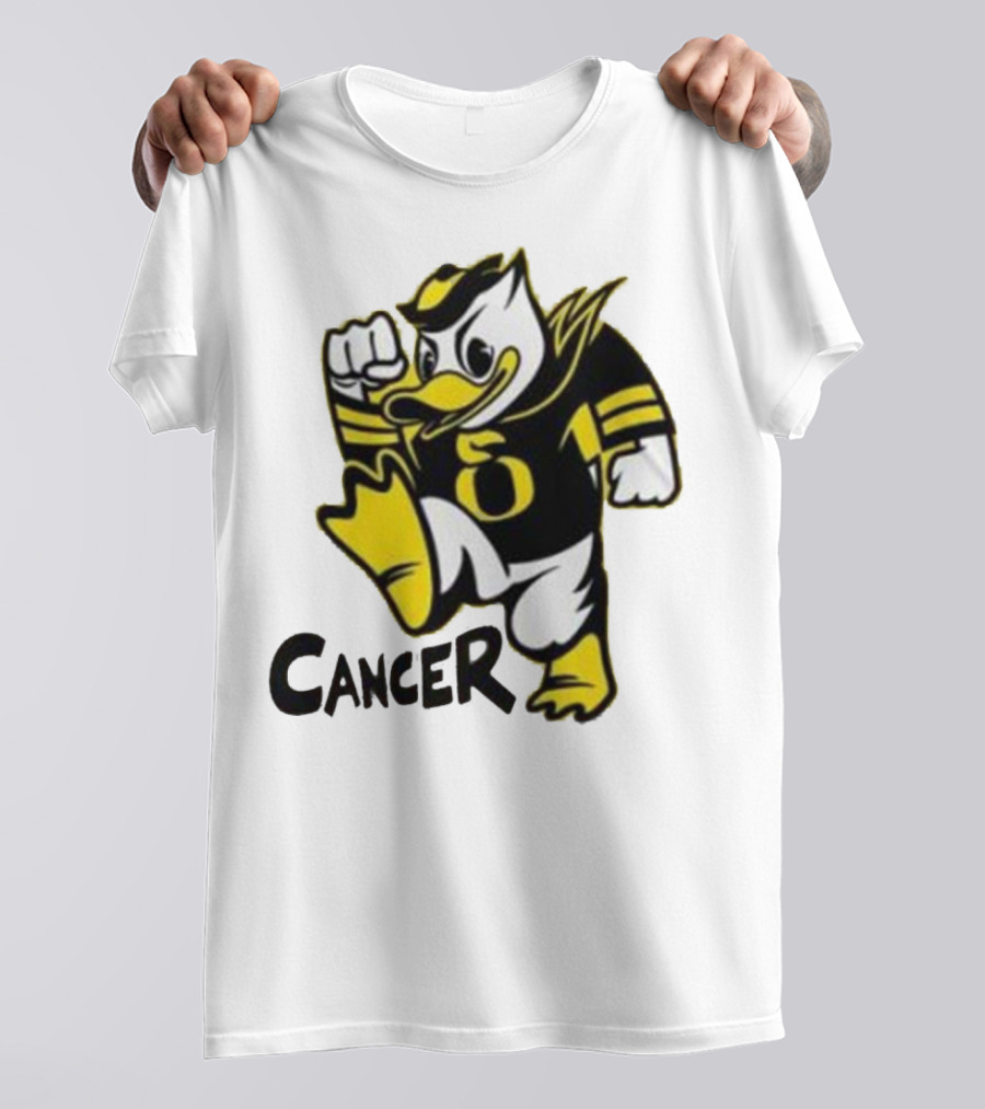 Oregon Ducks Fighting Cancer With Mascot T-Shirt