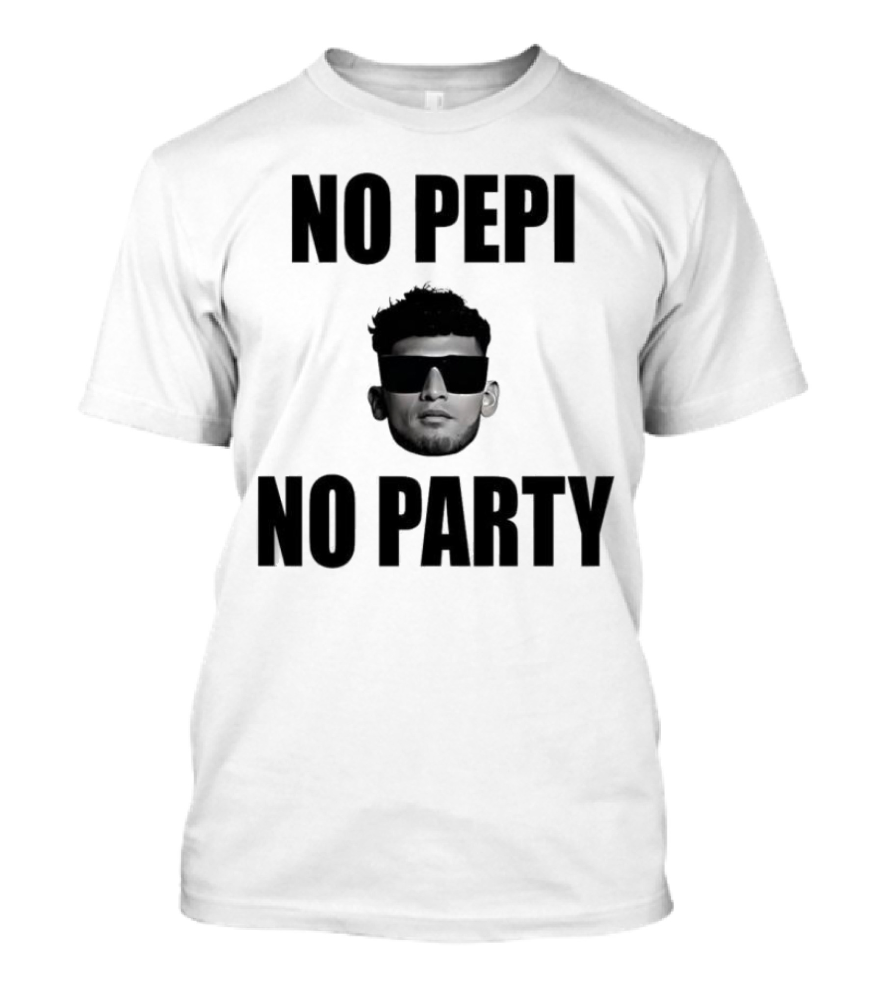 Ricardo Pepi No Pepi No Party Face With Sunglasses T-Shirt