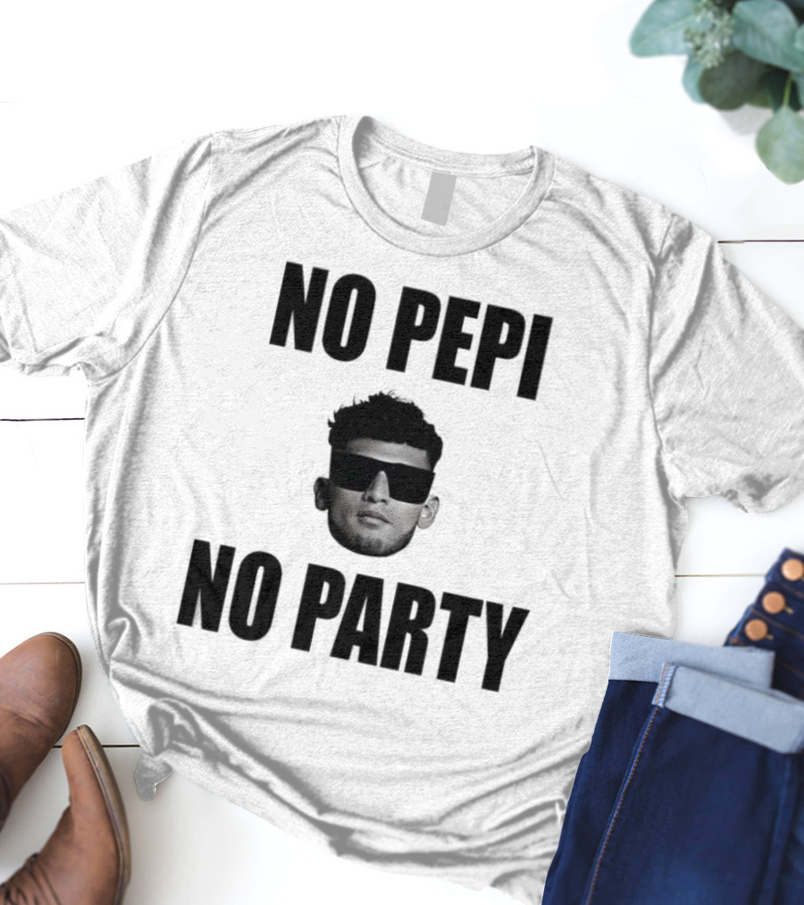 Ricardo Pepi No Pepi No Party Face With Sunglasses T-Shirt