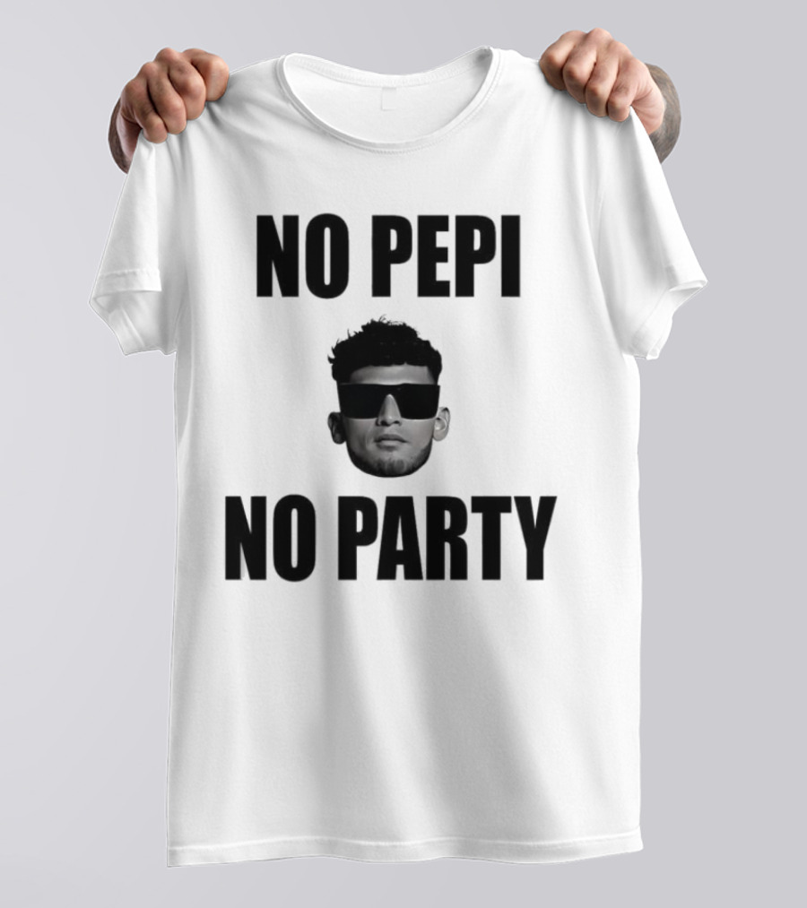 Ricardo Pepi No Pepi No Party Face With Sunglasses T-Shirt