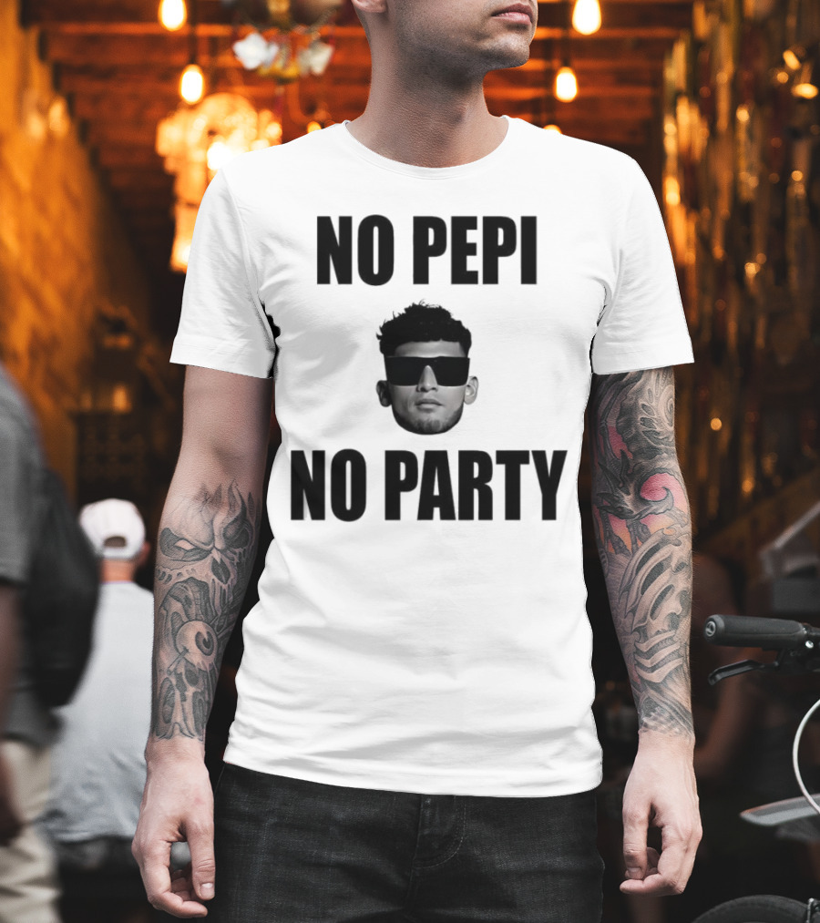 Ricardo Pepi No Pepi No Party Face With Sunglasses T-Shirt
