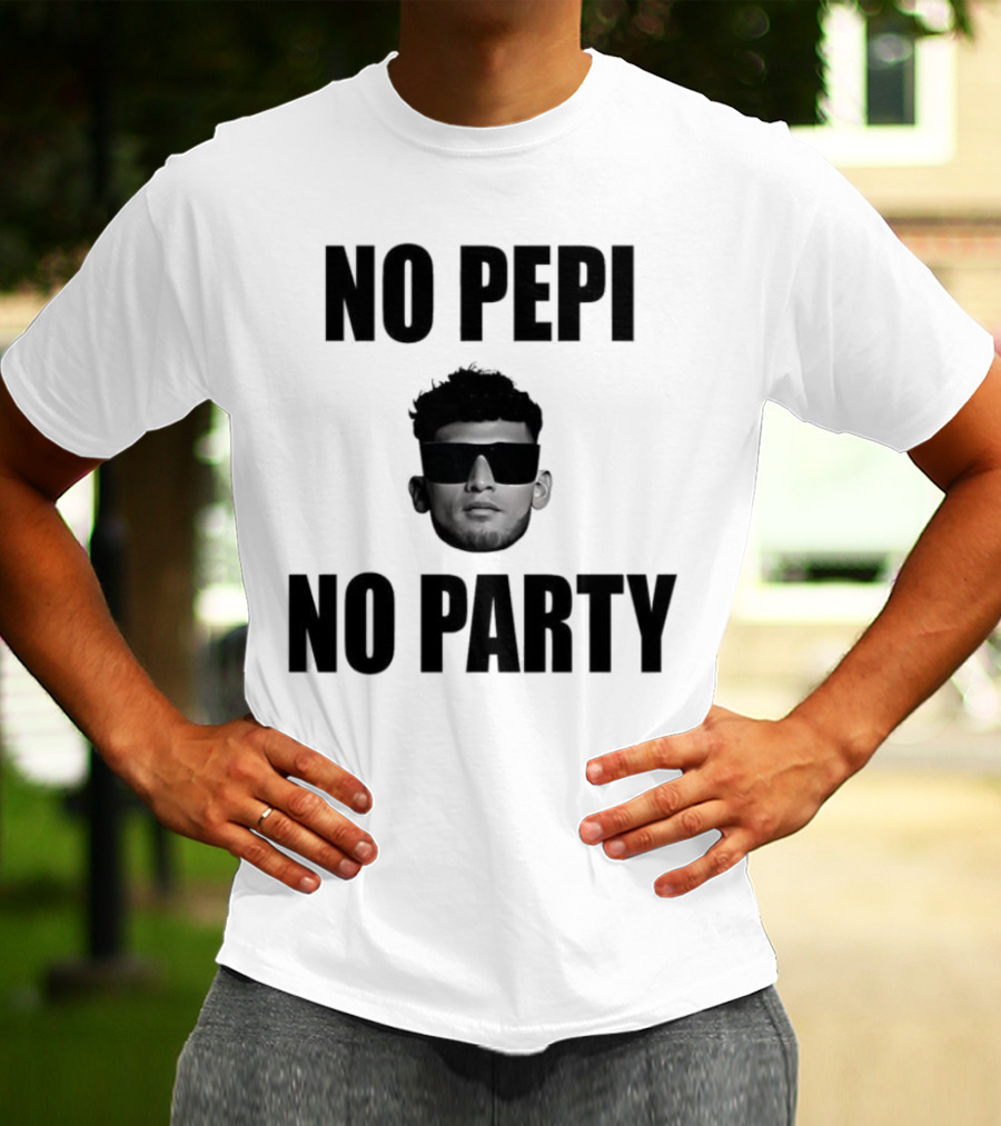 Ricardo Pepi No Pepi No Party Face With Sunglasses T-Shirt
