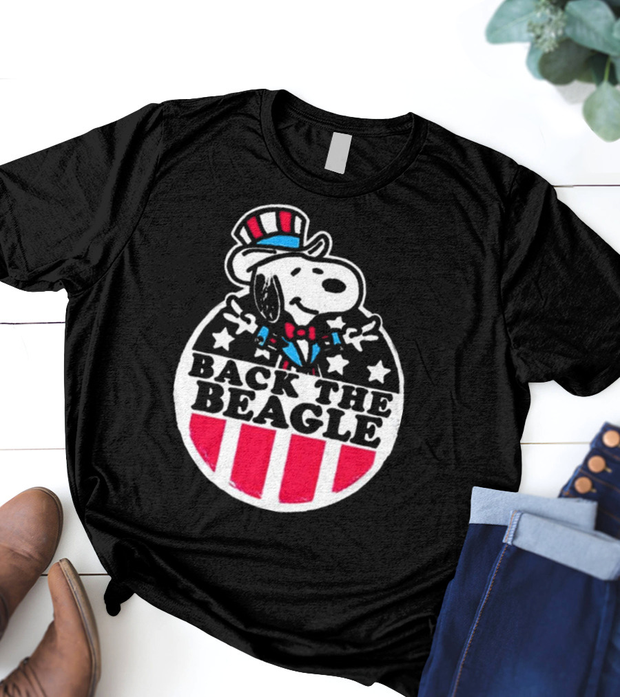 Snoopy Peanuts Back The Beagle Patriotic Uncle Sam T-Shirt