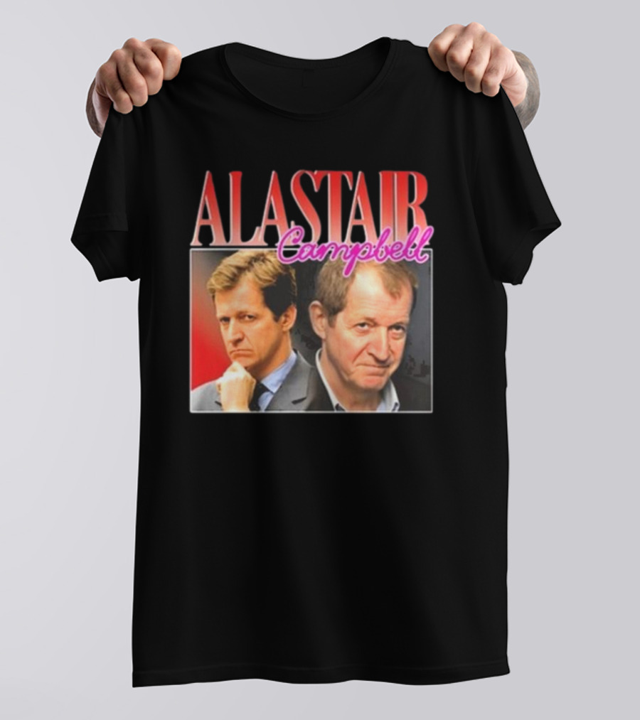 Alastair Campbell Retro Bold Portrait Duo T-Shirt