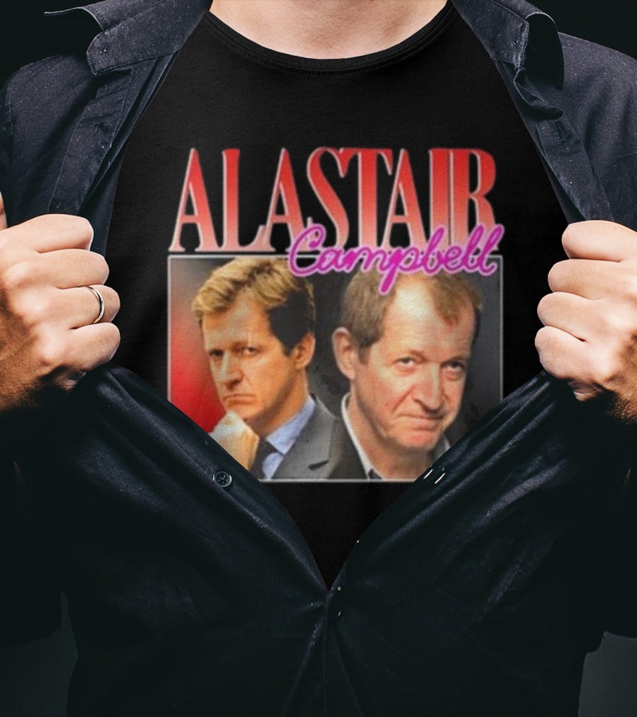 Alastair Campbell Retro Bold Portrait Duo T-Shirt