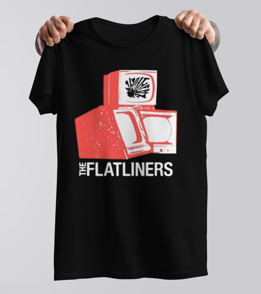 The Flatliners Stacked Static Television Screens T-Shirt